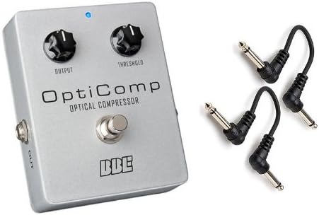 BBE OptiComp Optical Compressor Pedal OC-5 w/ 2x 6" Patch Cables BRAND NEW