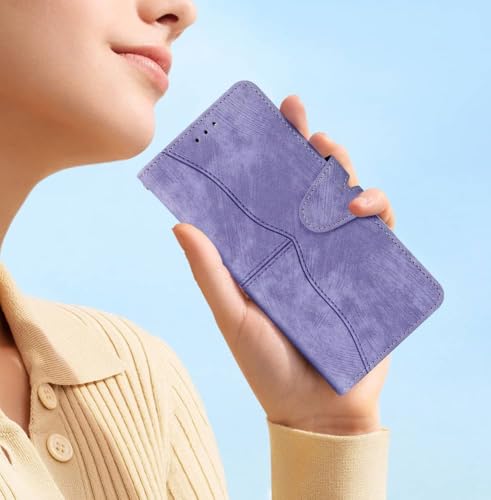 Image of amazon basics Lava Storm Play 5G Flip Cover | Card Pockets Wallet & Stand | Flip Cover for Lava Storm Play 5G (Purple)