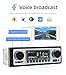 Single Din Car Radio Classic FM Radio,Bluetooth Car Stereo,Hands Free Calling, Aux-in,USB Playback,SD,Car MP3,Push to Talk Assistant,Digital Media Receiver