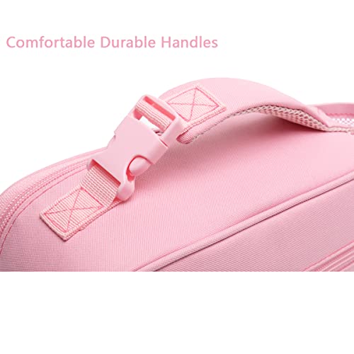 Flowfly Kids Lunch Box Insulated Soft Bag Mini Cooler Back To School Thermal Meal Tote Kit For Girls, Boys,Glitter-Rainbow #TOP6