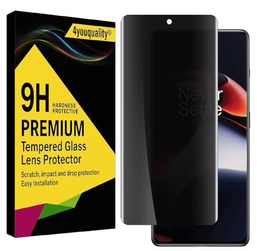 Image of 4youquality(1Pack Privacy Tempered Glass for Oneplus 11R|Curved UV Privacy Screen Protector Guard|Full Screen Coverage /Anti Spy /HD /Easy Application|Fingerprint Working /9H Hardness(kjl)