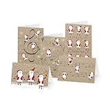 UNICEF Weihnachtskarten, Humorvolle Motive, 10 Klappkarten mit Umschlägen, 5 verschiedene Designs, Made in Germany, Gutes Tun für Kinder (Weihnachtsnoten)