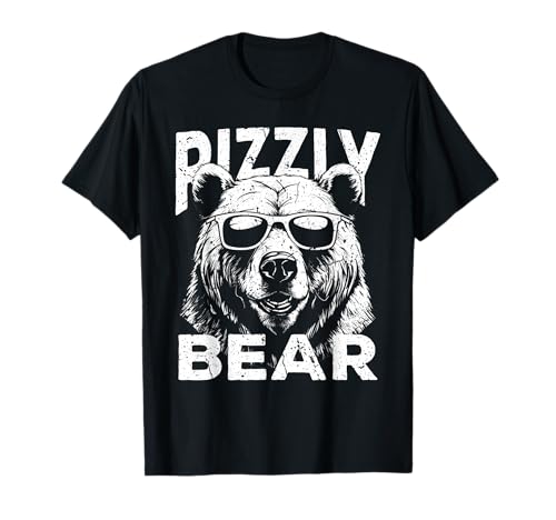 Rizzly Bear Cool Bear Wearing Sunglasses Rizz for Men Boys T-Shirt