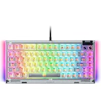 Razer BlackWidow V4 75% Phantom White - Hot-swap-fähige mechanische Gaming-Tastatur - Orange Tactile Switches - Medienrolle mit 2 dedizierten Medientasten - RGB - US Layout | Edition Phantom White – Ansicht 8