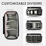 TARION Padded Camera Insert Bag - Protective Framed DSLR Inner Case Organizer - Fits 1 Camera and 2 Lenses - Removable Lid Compatible for DSLR SLR Mirrorless Cameras ShellCore XS | Fits 1 Camera and 2 Lenses - Removable Lid Compatible for DSLR SLR Mi