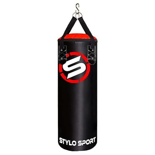 SACO DE PANCADA 90 CM - SACO PARA TREINAR - SACO DE BOXE (90cm, VERMELHO)
