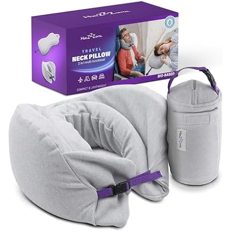 Horizzzontal Travel Neck Pillow Cover
