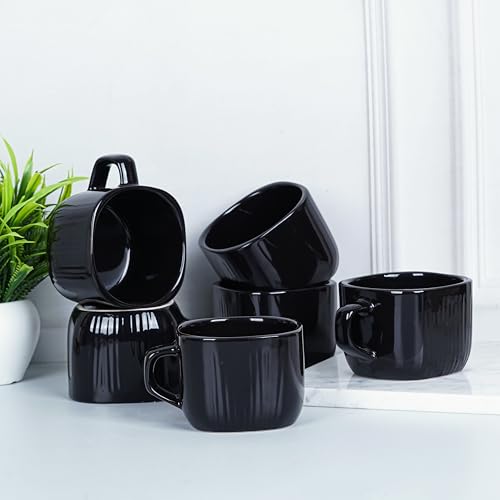 Image of DATA Zen Mug in Black, Set of 6
