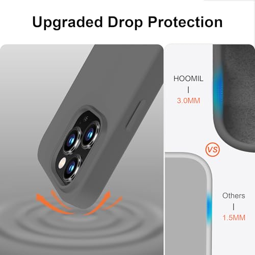 Coque iPhone 12 / 12 Pro silicone gris HOOMIL protection anti-choc - 6
