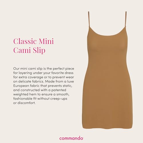 Image of commando - Classic Mini Cami Slip | Short Full Slip Perfect for Sheer Dresses | Anti Static | Smooth, Barely-There Feel