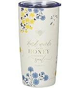 Christian Art Gifts Large Sturdy Stainless Steel Scripture Tumbler Travel Mug for Women: Kind Wor...