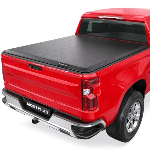 MOSTPLUS 6.5FT Roll-Up Soft Vinyl Truck Bed Tonneau Cover Compatible for Ford F150 2009-2025 2026 Ford F-150 Bed On Top (78Inch)