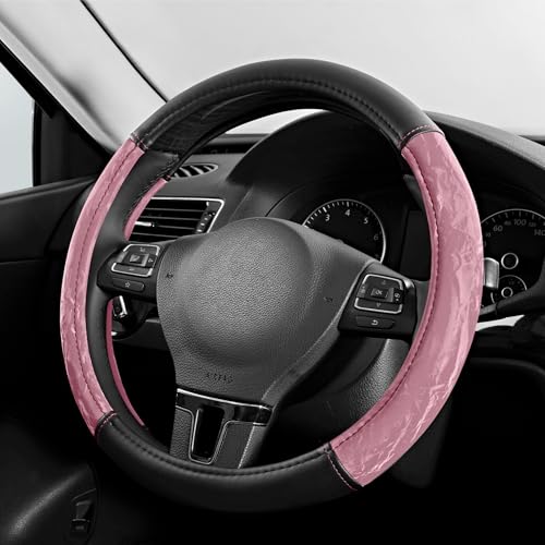 PIC AUTO Steering Wheel Cover, Silk Grain Leather Car Steering
