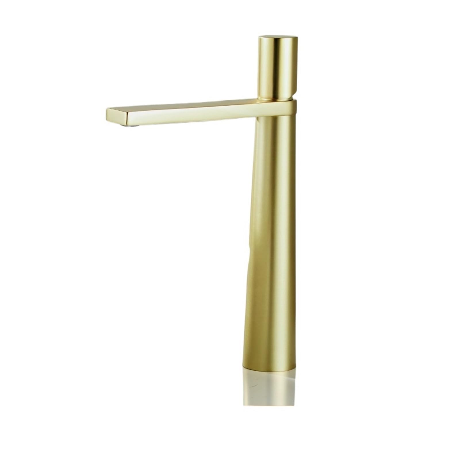 Basin Faucet Brass Bathroom Faucet Mixer Tap Black/Chrome Wash basin Faucet Single Handle Hot and Cold Lavotory Faucet(Brushed Gold,G3/8)