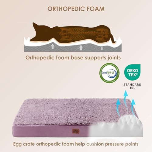 Image of EHEYCIGA Orthopedic Dog Bed Extra Large with Removable Washable Cover, 44IN