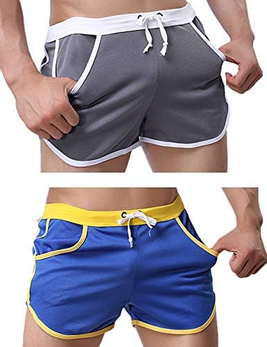 Rexcyril Men's Running 3 in Mesh Booty Shorts Gym Workout