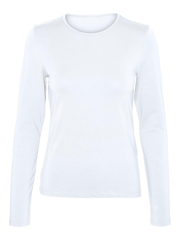 VERO Moda Damen Vmlulu Ls O-Neck Top JRS Ga Noos Langarmshirt