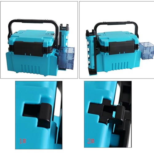 Boîte de rangement de pêche multifonction grande capacité boîte accessoires
