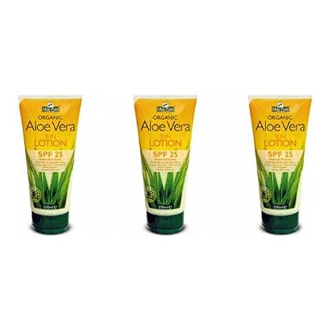 Aloe Pura Aloe Vera Sun Lotion SPF 25 200ml (Pack of 3) Cover