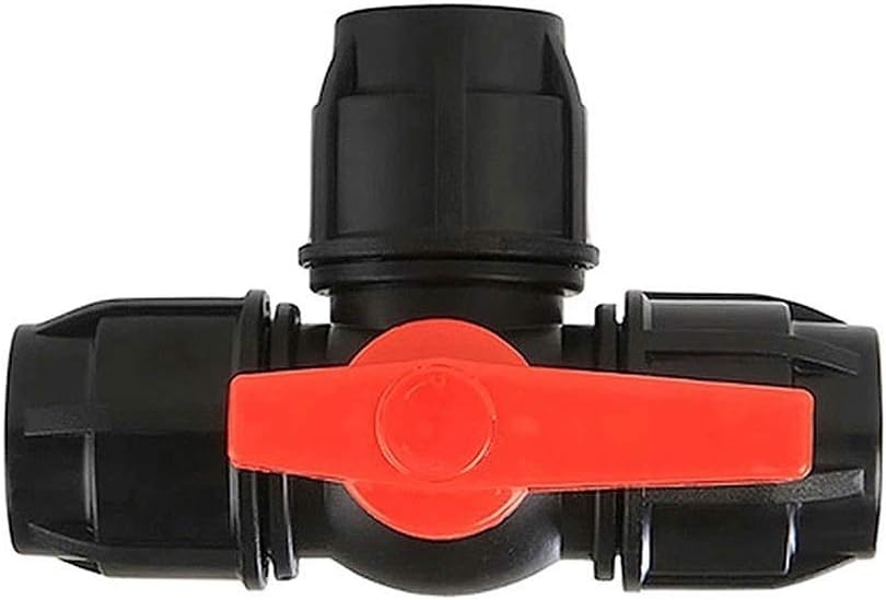 Raccord rapide en PE de 63mm pour l'irrigation du jardin et vanne en T