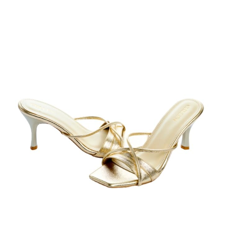 The Aurelia Metallic Stiletto Mule For Daily Outfit, Office, Travel, Beach & Outdoor Use-image-31
