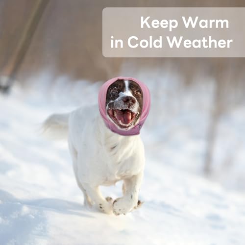 Image of Nanaki Soft Dog Calming Hoodie Anxiety Relief Dog Ear Muffs Noise Protection Doggy Ear Wrap Hematoma Fireworks Doggy Head Cover for Bath Blow Drying Pet Head Cover Noise Cancelling Sleep Help Headband