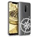 Produktbild kwmobile Xiaomi Pocophone F1 Hülle - Handyhülle für Xiaomi Pocophone F1 - Handy Case in Kompass Vintage Design Weiß Transparent