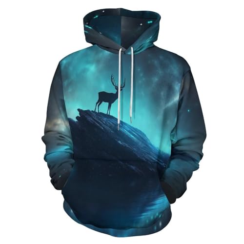 Sweat-shirt cerf 3D original finis les vêtements ternes et basiques