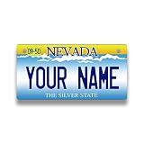 Bleu Reign Personalized License Plate Nevada Mini Kids Bicycle (3x6 in)