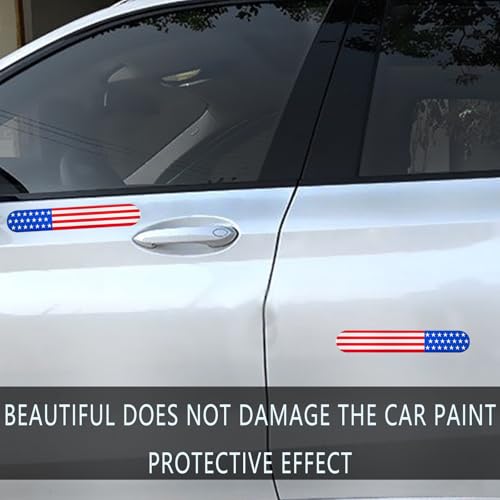 Image of Pack of 2 Red and Blue USA American Metal Flag Auto Fender Emblem, Car Badge Car Decals, Used for Most Cars, Trucks, Suvs