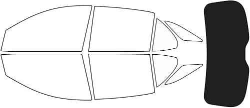 Miniatura 10 de Rvinyl Kit de tinte de ventana compatible con Chevrolet Equinox 2018-2023 - Kit de precorte delantero - 20%