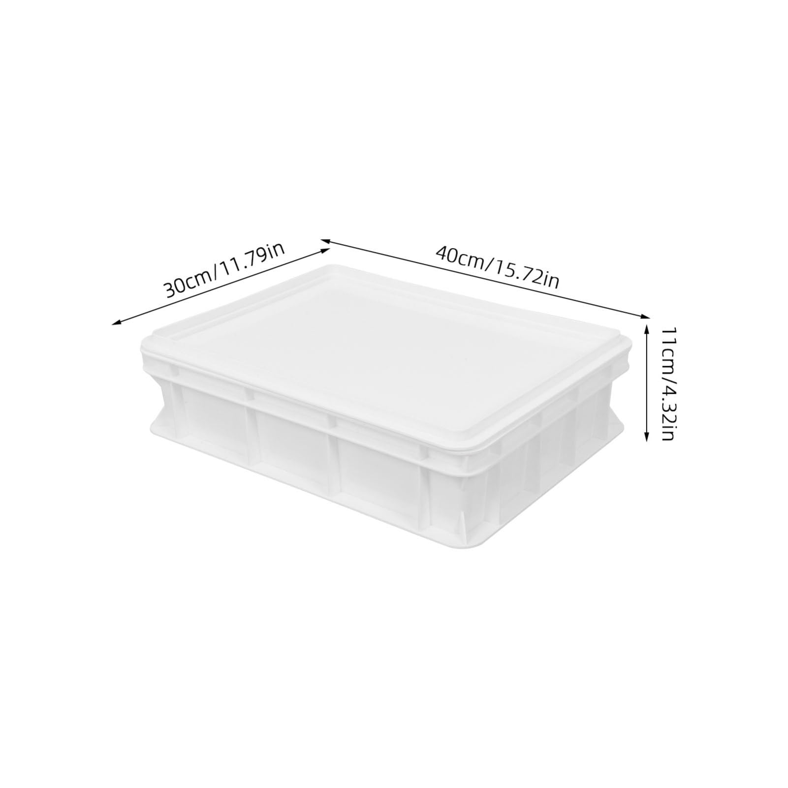 STOBAZA Stackable Pizza Dough Proofing Box Lid Plastic Container for Storage Proofing for Home Pizzerias and Bread Making