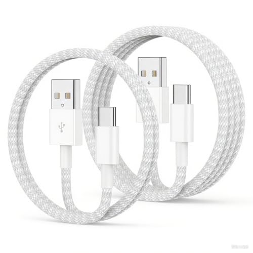 Image of Car Carplay Cable for iPhone 17 16 15 Pro Max, 2Pack [3.3FT+6FT] USB A to USB C Cable Fast Charging, USBC Charger Cord Braided for iPhone 17 /16 /15 Pro Max /Pro /Plus, for iPad Pro 12.9 /11, /Air 5th /4th