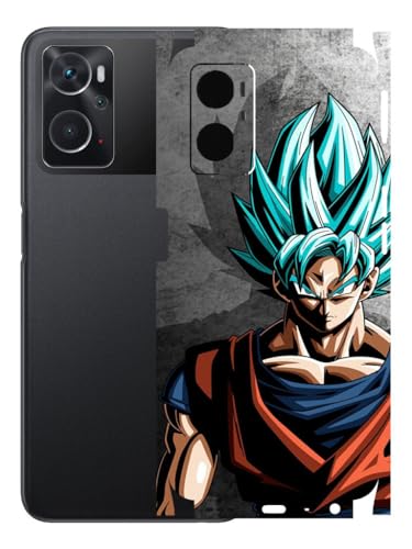 Image of AtOdds - Compatible for Oppo K10 (4G) Mobile Back Skin Wrap (Coverage - Back+Camera+Sides) (Goku)