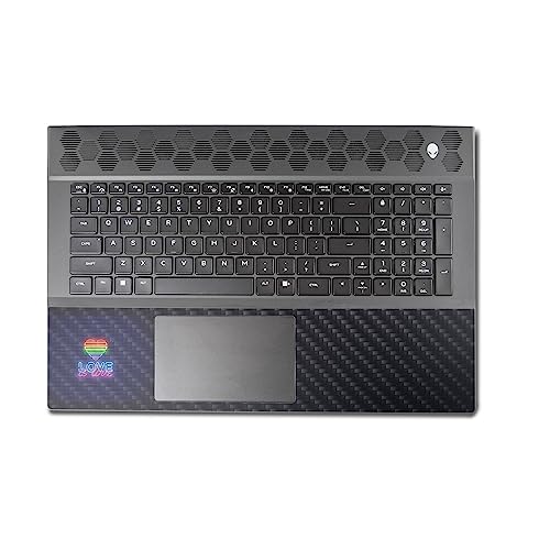 Image of MightySkins Carbon Fiber Skin Compatible with Alienware M18 R1 (2023) Full Wrap Kit - Love is Love | Protective, Durable Textured Carbon Fiber Finish | Easy to Apply & Change Styles | Made in The USA