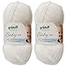 Produktbild 2x50 Gramm Gründl Baby Uni/ Baby Color Wolle Set inkl. Anleitung für ein Baby Teddybär (01 Weiss Uni)