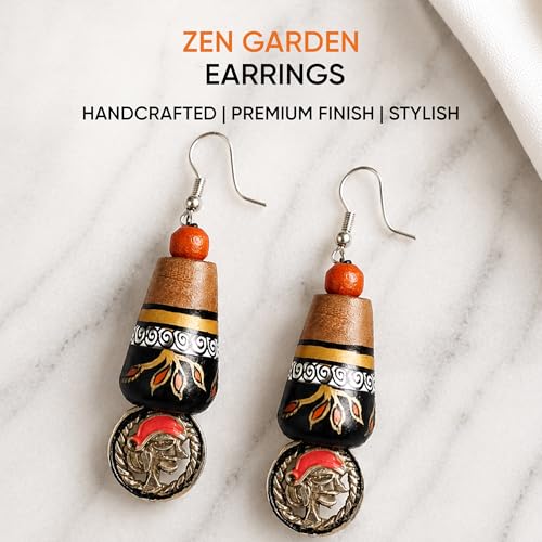 Image of Handcrafted Bohemian & Ethnic Earrings Collection for Women - Artistic, Nature-Inspired Statement Designs in Studs, Drops & Chandeliers
