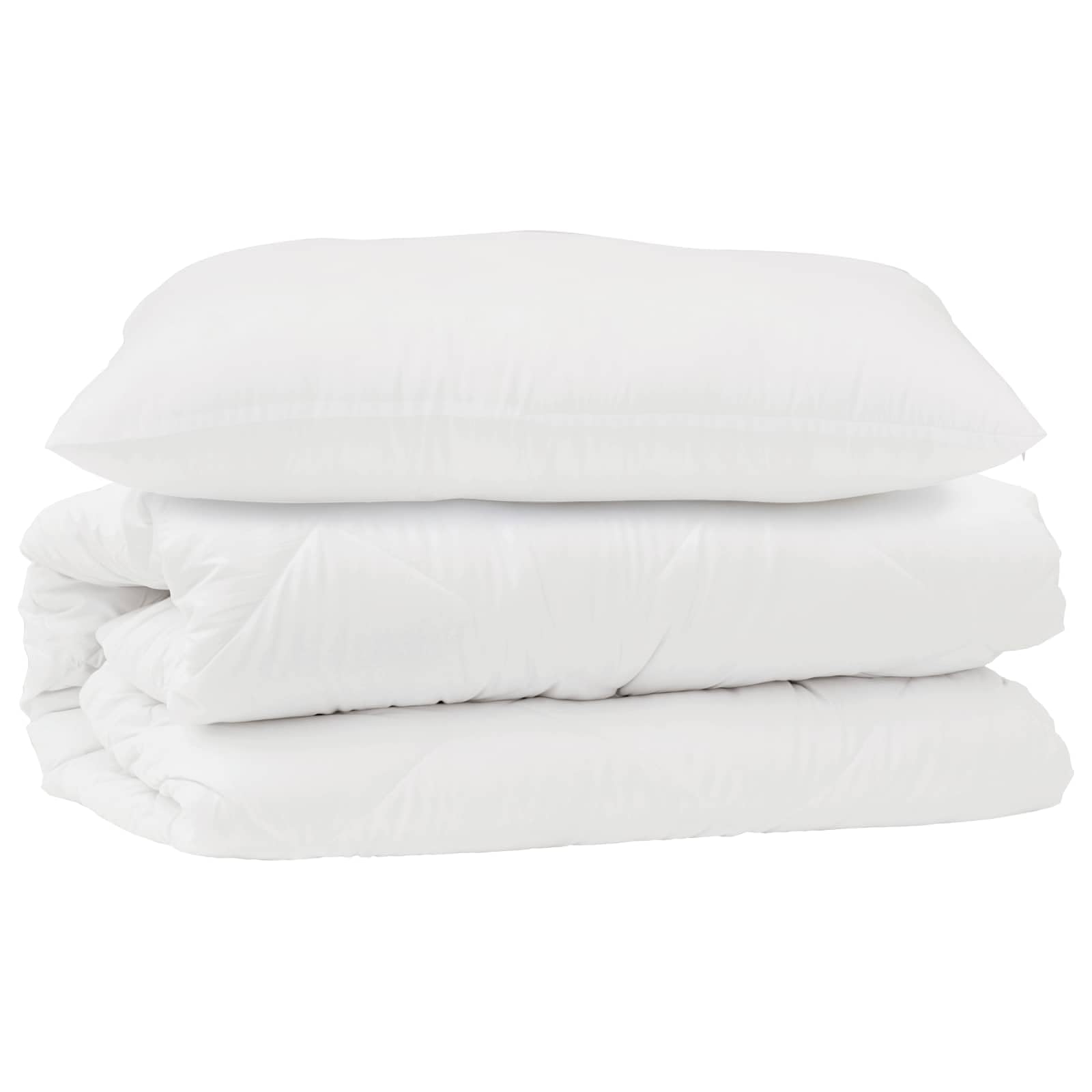 Generico Set di Piumoni con Cuscino 2 PCS Bianco Microfibra,Casa e Giardino,Biancheria,Lenzuola e Coperte,Trapunte e piumini-3376838