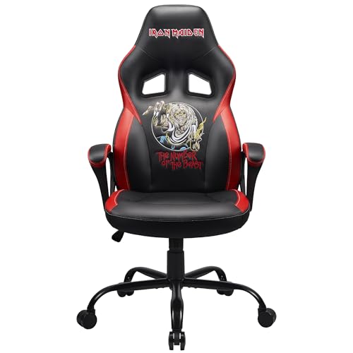 Subsonic Iron Maiden - Silla Gaming Original/Asiento de Oficina Tall L