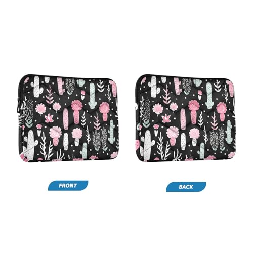 Funda para portátil 13-14 pulgadas impermeable cactus negro miniatura 2