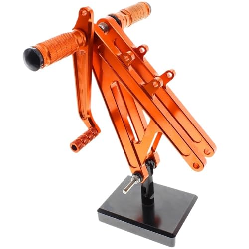 Repose-pieds moto RS125 GP125 orange aluminium passager arrière 1995-2013