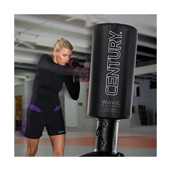 Century-Original-Wavemaster-Freestanding-Heavy-Punching-Bag Century The Original Wavemaster Training Bag, Punching Bag With Stand, Freestanding Floor Boxing Bag, Training For Kickboxing, Karate And Mma (Black)