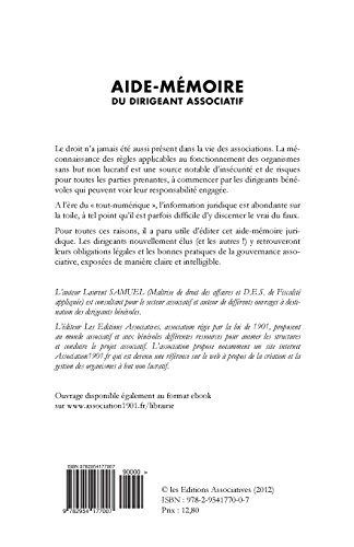 Aide-mémoire du dirigeant associatif