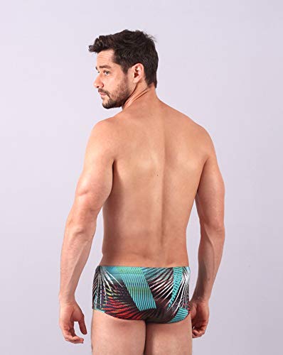 Fabíola Molina Sunga Para Natação Com Compressão Lateral Larga 922, Multicolorido, Tamanho GG/XL