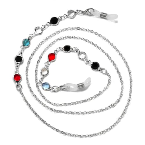 YXINAER Cadenas for Gafas de Mujer Cadenas for Gafas de Sol de Cristal de Pera Cordón for Gafas Cordón for Gafas Dorado Correa for Collar Cuerda Cadena de Gafas para Mujer(4)