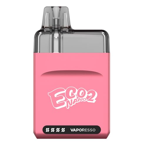 Vaporesso ECO Nano 2 Pod Kit| 6ML MTL Starter Kit Built in 1000mAh Battery with 0.6ohm ECO Nano Cartridge reach to 18000 Puffs No Nicotine No Liquid (Rose...
