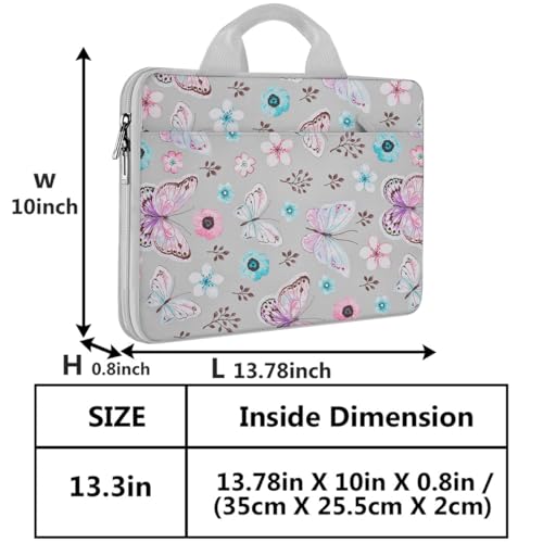 Image of Hseok Laptop Sleeve 13-14 Inch Case Briefcase Compatible with MacBook Neo Pro 14 M5 /M4 /M3 /M2 /M1, All Models 13.3 Mac Air /Pro, XPS 13 14, Most Popular 13 inch-14 inch Notebooks,B01F01