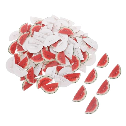 Broche acrylique pastèque lot de 100 badges mignons pour fête de piscine
