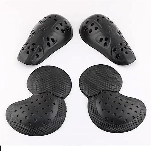 SHUOJIA Armatura per tuta da motociclista-ginocchiere staccabili per jeans da motociclista+ginocchiere,protezioni per le articolazioni (Upgrade armor-B)