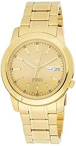 Seiko Men's SNKE56 5 Automatic Gold-Tone Stainless Steel Watch